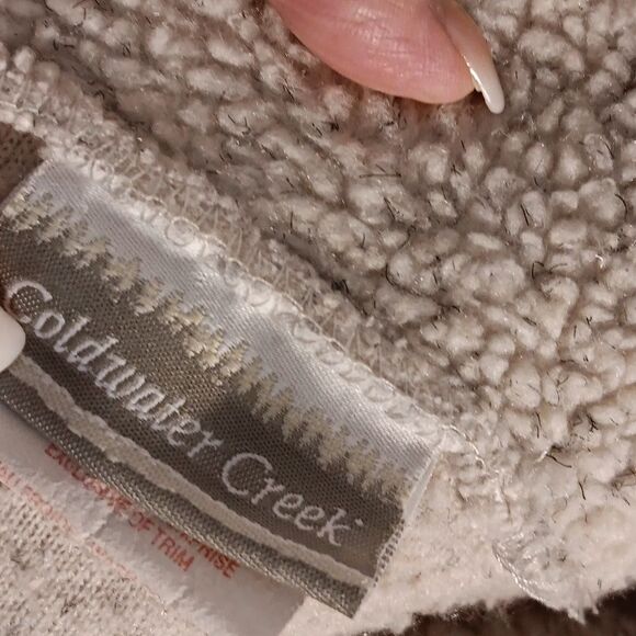 Coldwater Creek Quarter Zip Sherpa Pullover - Picture 6 of 7